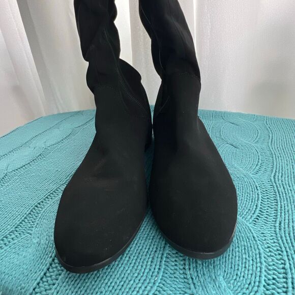 Style & Co Women's Faux Suede Kelimae Tall Riding Boots Black Size 9.5 NWOT - Picture 3 of 8